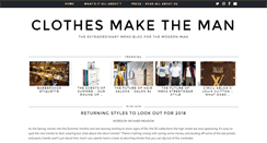 Desktop Screenshot of clothes-make-the-man.com