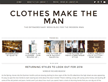 Tablet Screenshot of clothes-make-the-man.com